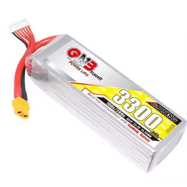 GNB 3500 5000mAh 6S 22.2V 100C XT60 RC CAR Drone Battery High Discharge C Rating Performance for Drone